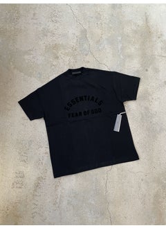 FOG ESSENTIALS Curved Print Heavyweight Tee Xuan Qing Black