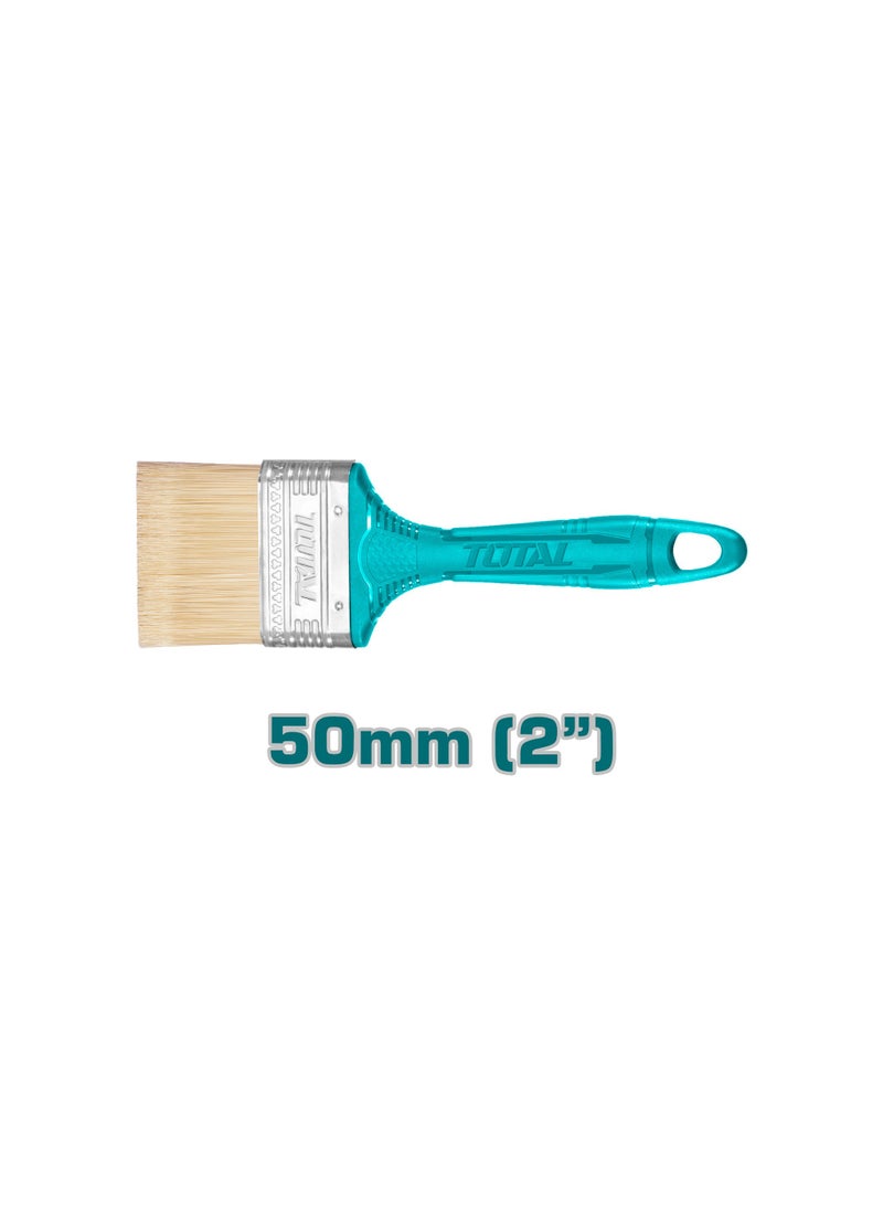 TOTAL TOTAL 3 Pieces Paint Brush Set – Assorted Sizes, Durable Synthetic Bristles, Comfortable Handles – Ideal for Walls, Wood, Metal & Oil-Based Paint Types  - Image 3