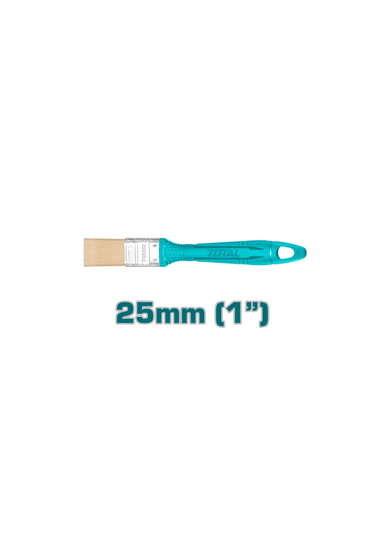 TOTAL TOTAL 3 Pieces Paint Brush Set – Assorted Sizes, Durable Synthetic Bristles, Comfortable Handles – Ideal for Walls, Wood, Metal & Oil-Based Paint Types  - Image 2