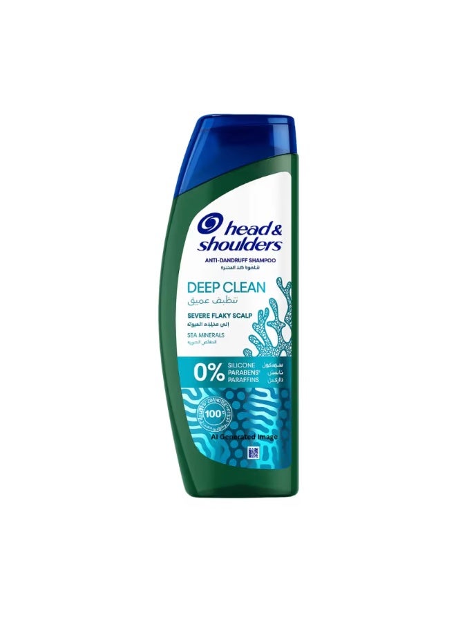 Head & Shoulders Deep Clean Anti Dandruff Shampoo For Severe Flaky Scalp 400ML