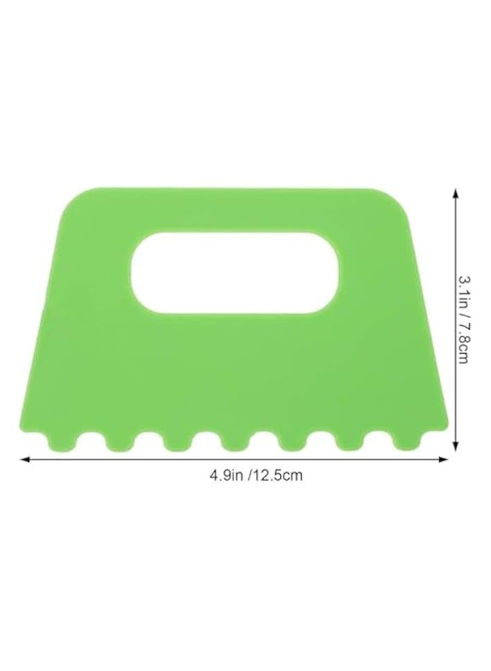 PROMASS Plastic Paint Scraper, Plastic Putty Knife Putty Plastic Spreader Spackle Tool Plastic Putty Knife scraper Tool Kids Putty Scraper for Art 4pcs  - Image 5