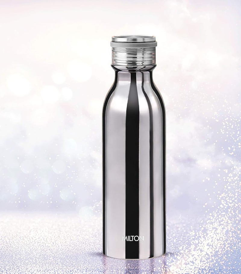 Milton Milton Glitz 600 Thermosteel 24 Hours Hot and Cold Water Bottle, 580 ml, Silver - Image 3