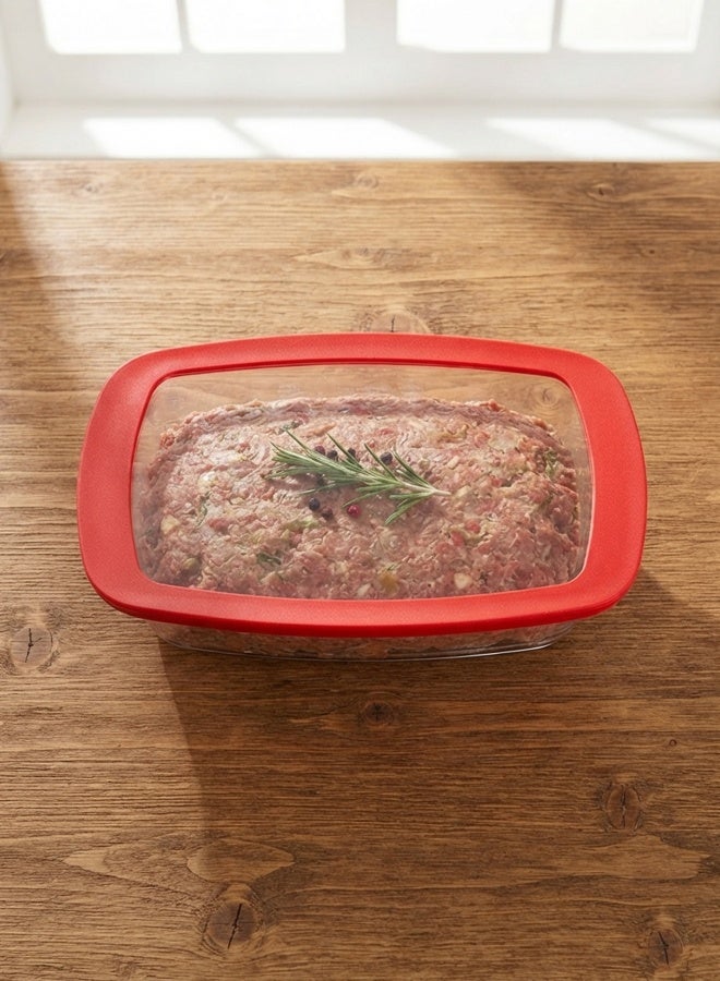 MARINEX Large Glass Casserole with Lid 2.8L – Durable Heat-Resistant Borosilicate Cookware | Transparent Round Oven-Safe Glass Casserole Dish with Lid - Image 5