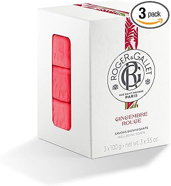 ROGER & GALLET RogerGallet Gingembre Rouge Soap 3 x 100g - Image 1