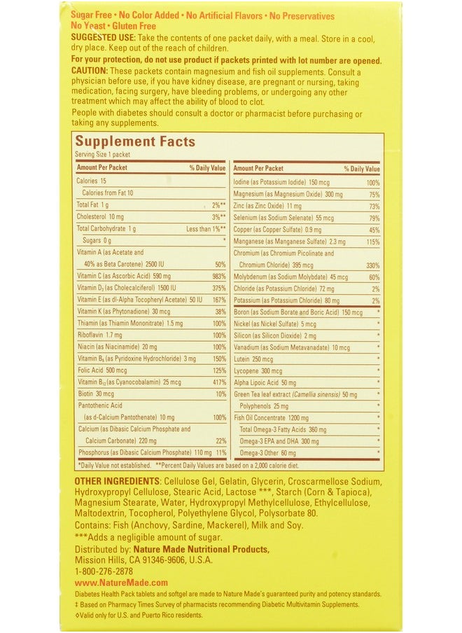 Nature Made Diabetes Health Pack 30Count  - Image 3
