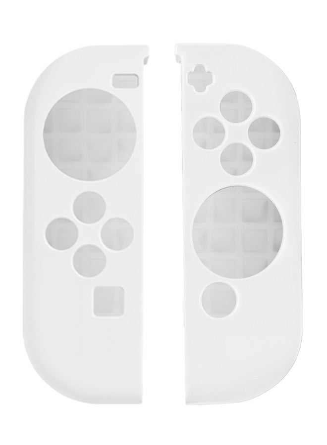 إكس فورم غطاء حماية لليد اليسرى واليمنى لجهاز نينتندو سويتش / سويتش OLED – لون أبيض ثلجي مطفي – غلاف بديل من مادة TPU الناعمة لأذرع التحكم Joy-Con - Image 3