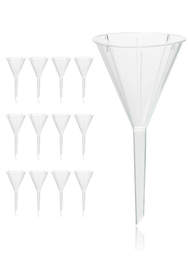 Utile 12pcs Plastic Analytical Funnel Set, PP Material, Top Diameter 64mm, Small Funnel for Lab Bottles, Recreational Activities, 4512.0014.12 - Image 1