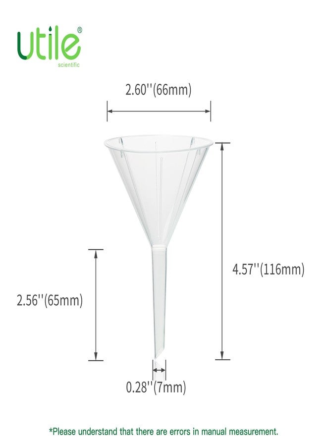 Utile 12pcs Plastic Analytical Funnel Set, PP Material, Top Diameter 64mm, Small Funnel for Lab Bottles, Recreational Activities, 4512.0014.12 - Image 4