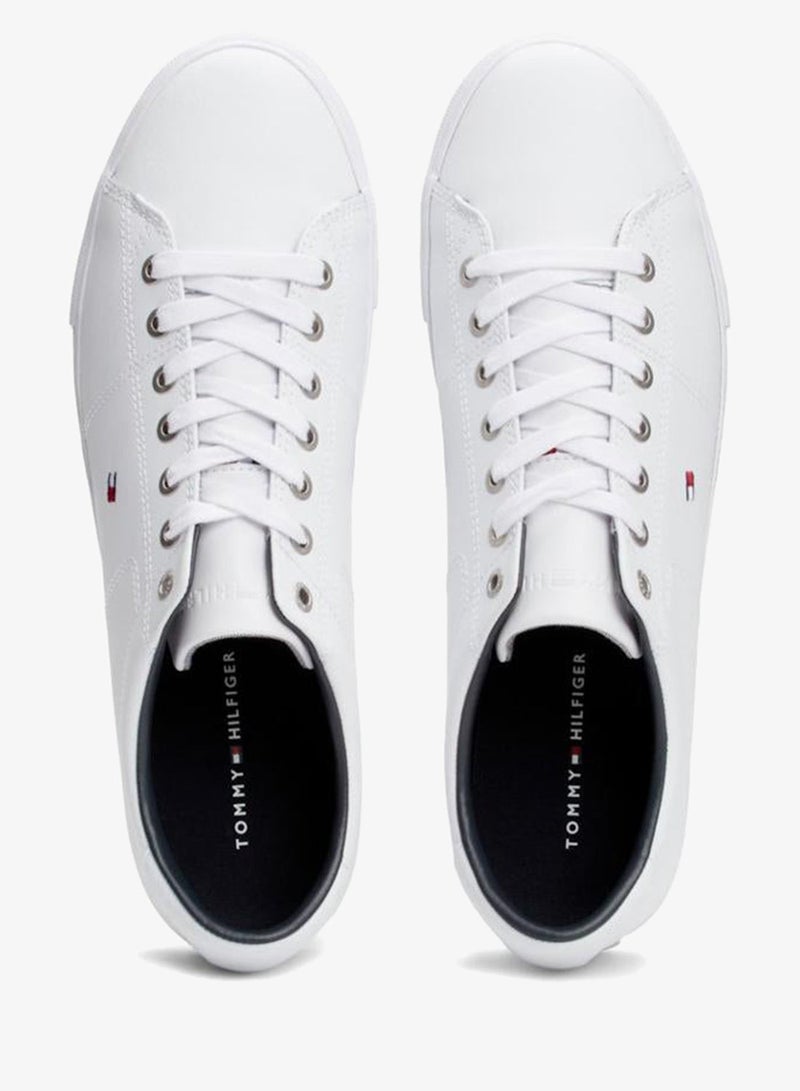 TOMMY HILFIGER canvas lace up low top sneakers - Image 5