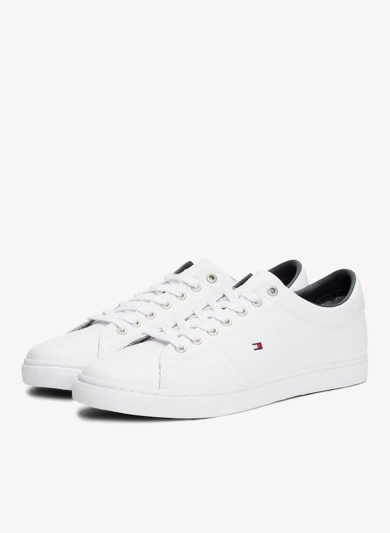 TOMMY HILFIGER canvas lace up low top sneakers - Image 4
