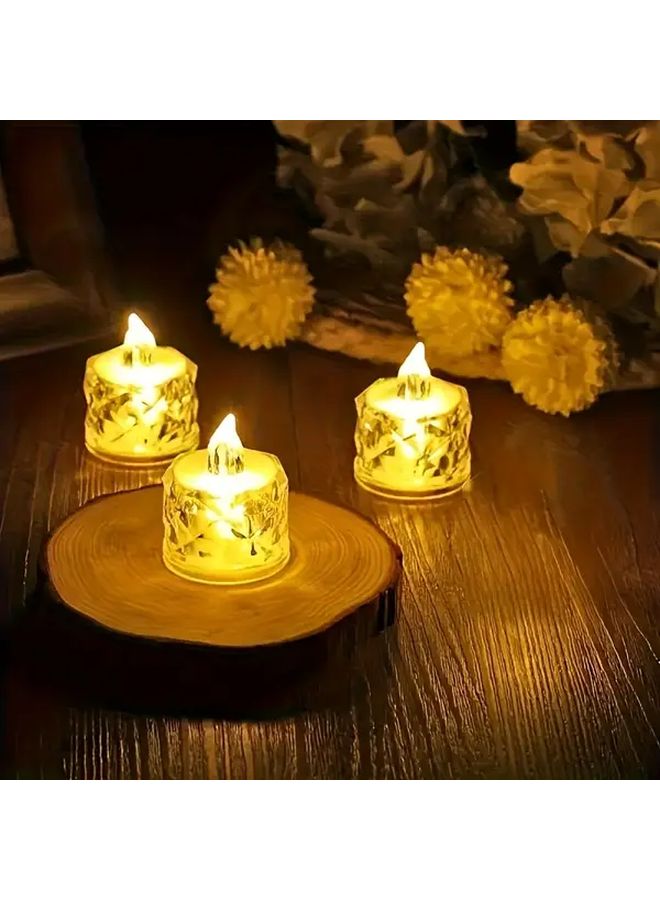 3 قطع إضاءة شموع LED بتأثير لهب واقعي تعمل بالبطارية لديكور المنزل - Image 1