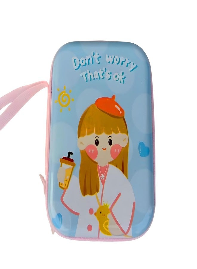 AirSky ® Small Wallets for Women Coins Zipper Pocket Purse for Girls Kids Storage Bag Stylish Coin Pouch Bag Birthday Multicolour Pack of 1 (Dont-Worry 9.5 x 6.5 cm) - Image 1