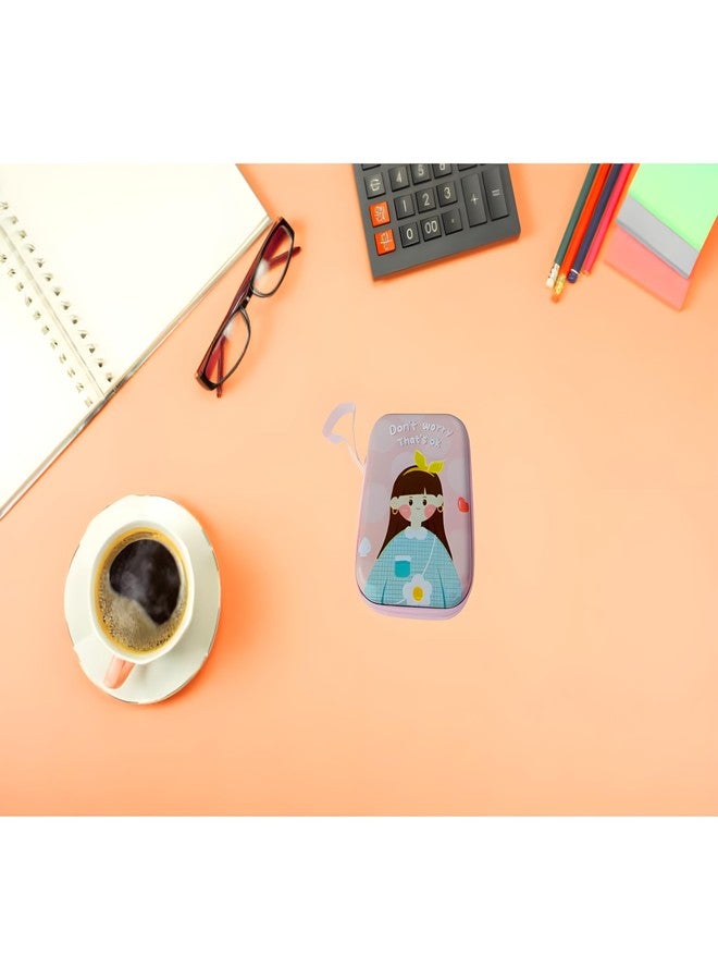 AirSky ® Small Wallets for Women Coins Zipper Pocket Purse for Girls Kids Storage Bag Stylish Coin Pouch Bag Birthday Multicolour Pack of 1 (Dont-Worry 9.5 x 6.5 cm) - Image 4