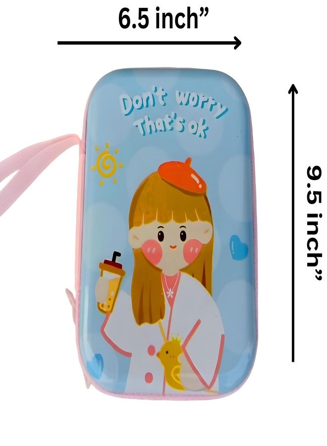 AirSky ® Small Wallets for Women Coins Zipper Pocket Purse for Girls Kids Storage Bag Stylish Coin Pouch Bag Birthday Multicolour Pack of 1 (Dont-Worry 9.5 x 6.5 cm) - Image 3