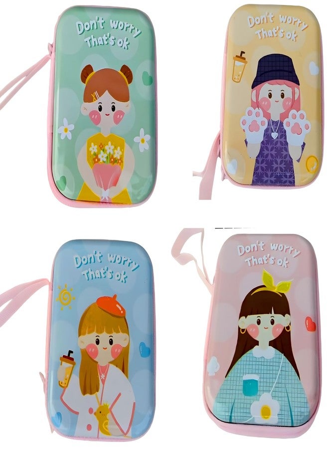 AirSky ® Small Wallets for Women Coins Zipper Pocket Purse for Girls Kids Storage Bag Stylish Coin Pouch Bag Birthday Multicolour Pack of 1 (Dont-Worry 9.5 x 6.5 cm) - Image 2