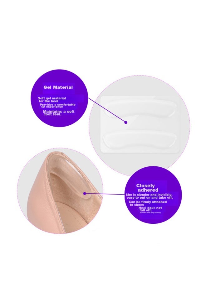 ELEFT Watsons Award-winning Brand Eleft Transparent Adhesive Heel Grips, Anti-friction Half-size Pads For High Heels, Clear Adhesive - Image 4