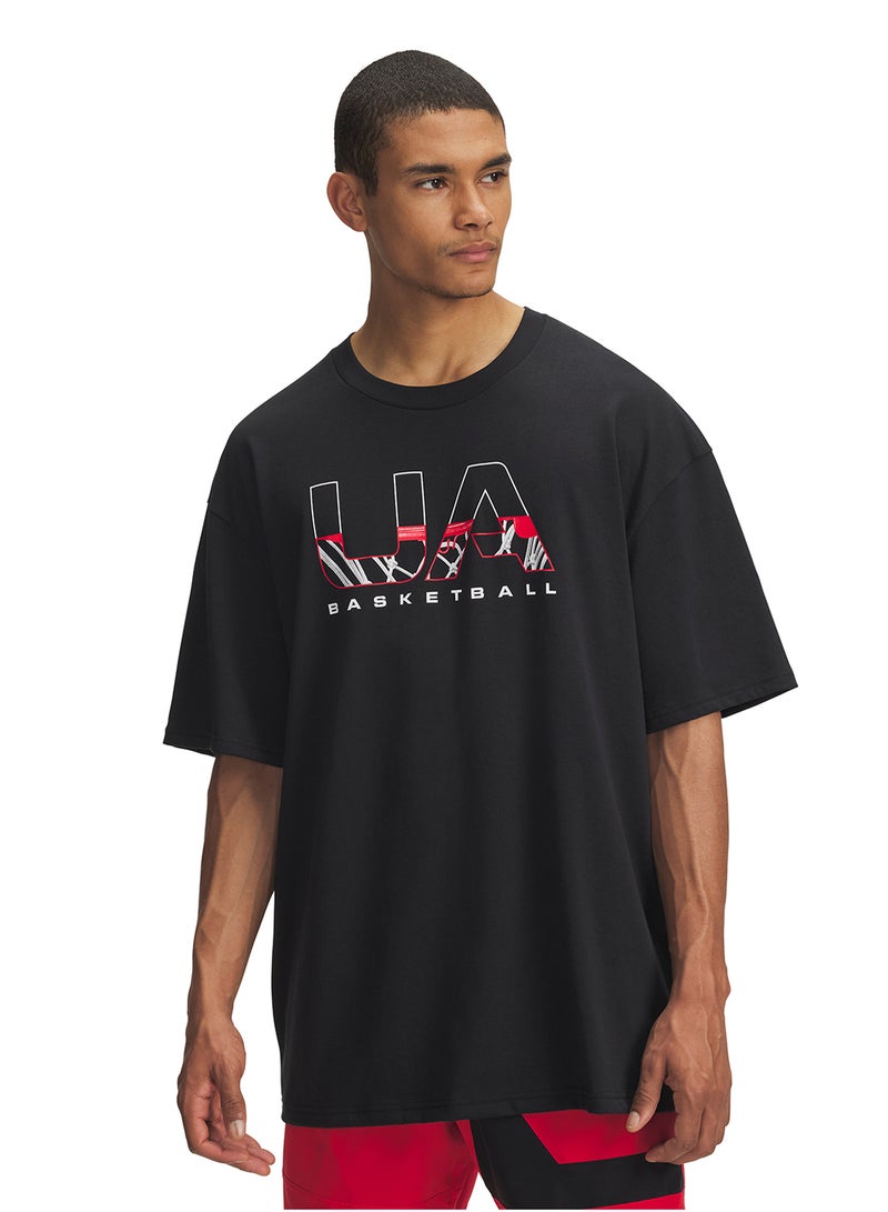 UNDER ARMOUR Heatgear Hoops Branded T-Shirt  - Image 1