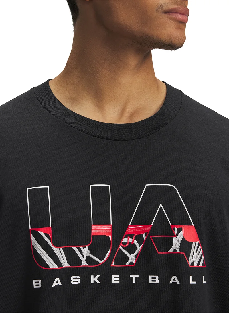 UNDER ARMOUR Heatgear Hoops Branded T-Shirt
