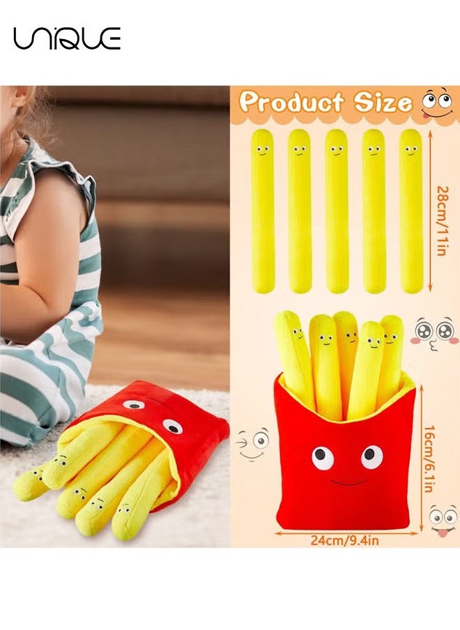Unique - Cute Food Plush Toy - Soft and Fluffy Fun Food Stuffed Plush Pillow, Perfect Plush Toys Gift for Kids and Friends (French Fries, inch, 11.8) - Image 1