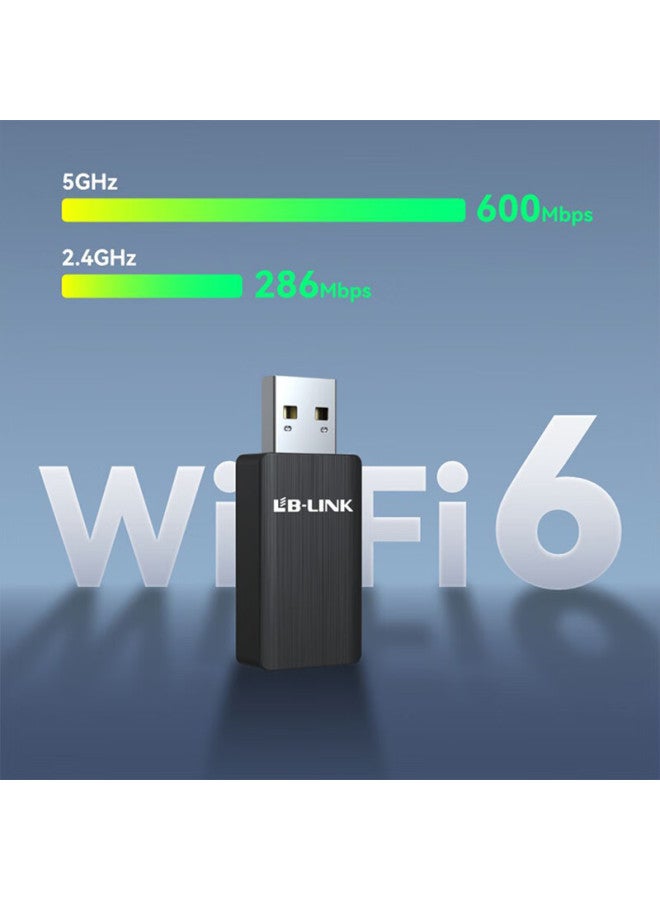 Lb-link Usb Wireless Adapter Wifi 6 Ax900 Dual-band 5g Desktop Laptop Wireless Network Receiver Transmitter Smart Built-in