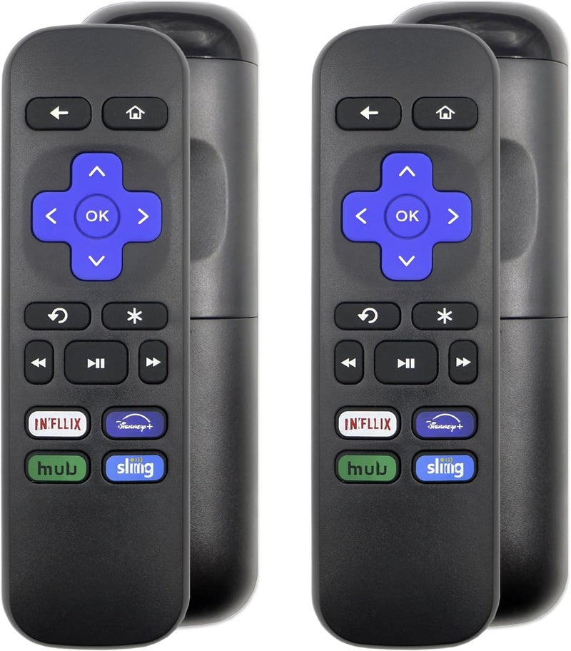 WSHAITE 2 Pack Remote Control Replacement Compatible with Roku Box, Premiere, Express, Player, Streaming Device Shortcut Keys【NOT Compatible with Stick & TV】 - Image 1