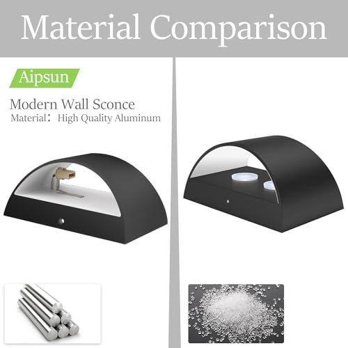 Aipsun 4 Pack Black Modern LED Wall Sconce Hardwired Indoor Wall Lights Up and Down Wall Mount Light for Living Room Bedroom Hallway Corridor Conservatory Warm White 3000K(with G9 Bulbs) - Image 5