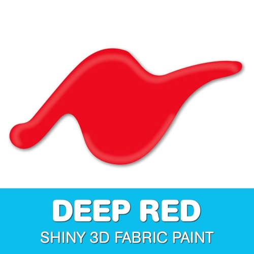 Scribbles 14700 3D Fabric Paint Shiny- Deep Red - Image 5