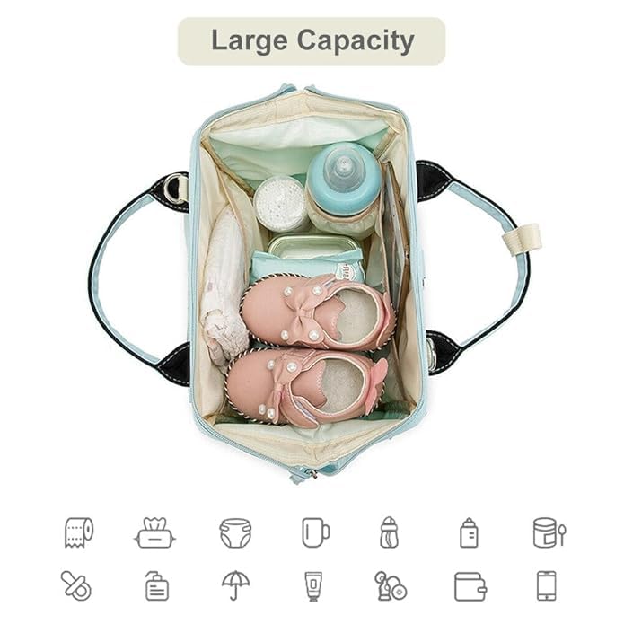 BABIES BLOOM Baby Diaper Bag For Mother's - Baby Travel Bag - Diaper Bag For New Born Baby (Blue) - Image 5