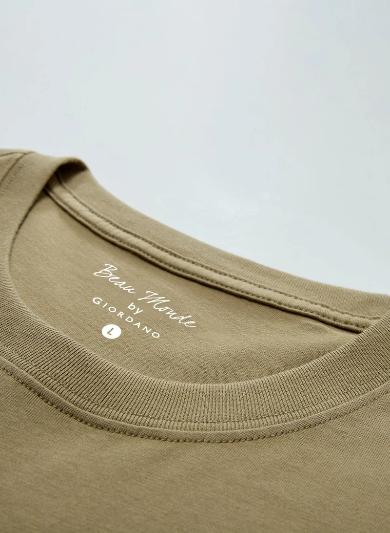 GIORDANO  Men's Crew neck Short Sleeve Print Tee | Online Exclusive for Men | Best Price UAE