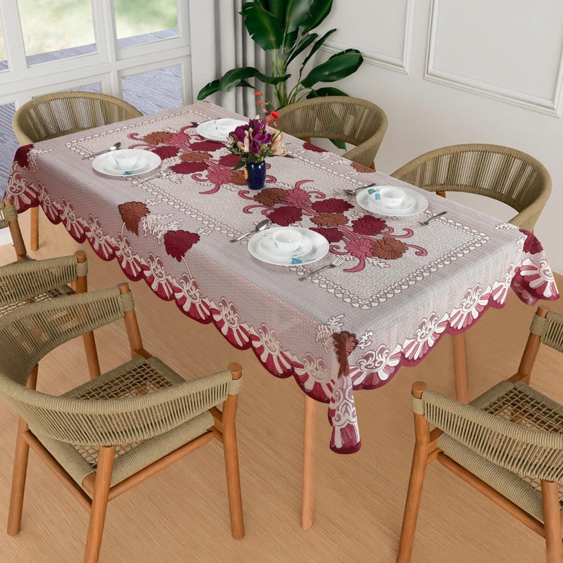 Homerz Premium 6-8 Seater Table Cloth, Soft and Durable Fabric (Blueberry mgold, 60x90 inch- 6-8 Seater) - Image 5
