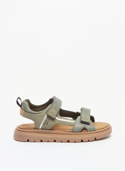 شو اكسبرس Boys Solid Sandals with Hook and Loop Closure Ramadan Collection