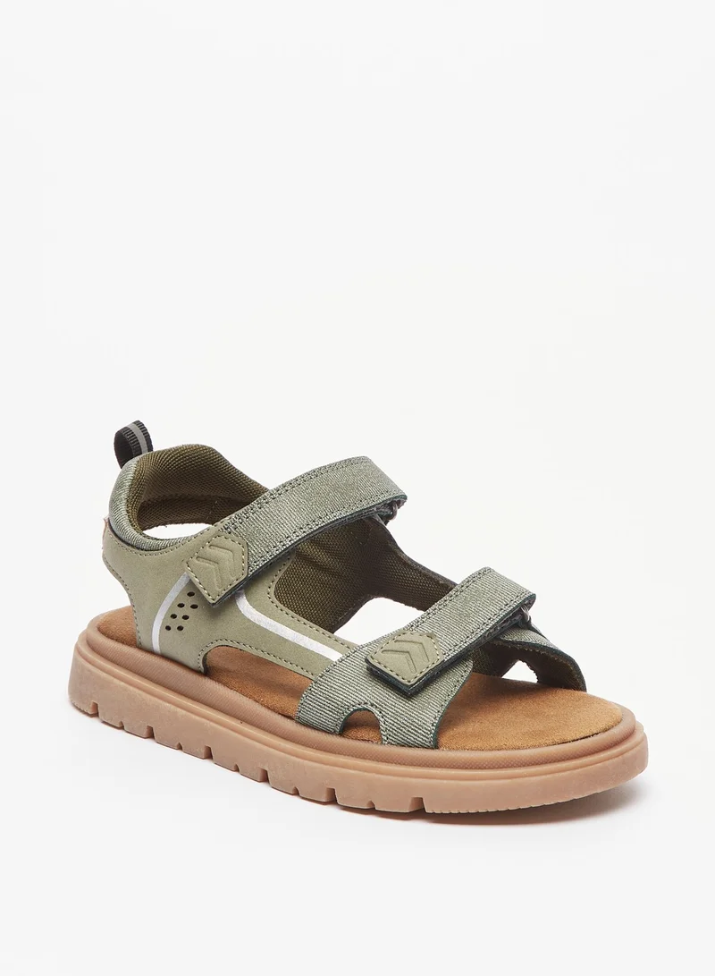 شو اكسبرس Boys Solid Sandals with Hook and Loop Closure Ramadan Collection