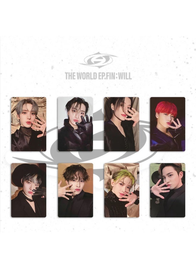 NIBEMINENT 8 Pcs Kpop ATEEZ THE WORLD EP FIN WILL Lomo Cards Card For Fans Collection Gifts - Image 1
