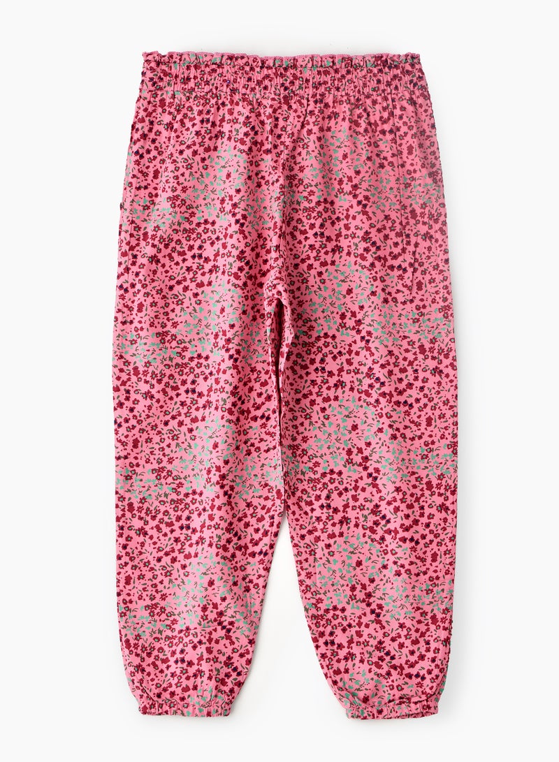Jelliene Girls All Over Printed Pants 100% Viscose, Soft and Flowy Pants for Girls - Image 2