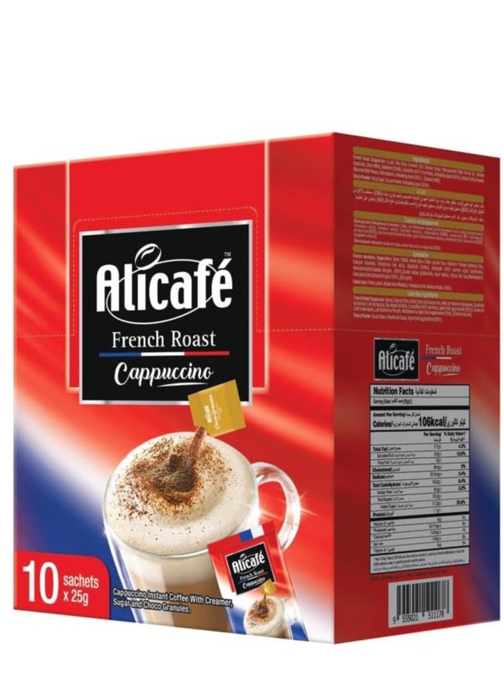 Alicafe Alicafe French Roast Cappuccino 10 Sachets * 25 gm - Image 2