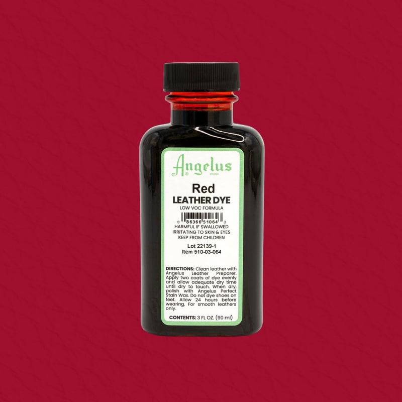 Angelus Leather Dye - Flexible Leather Dye for Shoes, Boots, Bags, Crafts, Furniture, & More 3oz, Dauber Included (Red) - Image 5