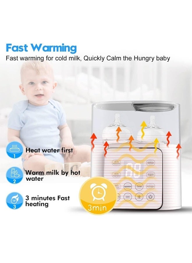 Beauenty 9 In 1 Baby Bottle Warmer With Automatic Intelligent Thermostat And Cleaning Brush  - Image 3