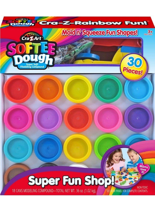 Cra-Z-Art Super Rainbow Softee Dough Color Pack Set (30Piece) - Image 2