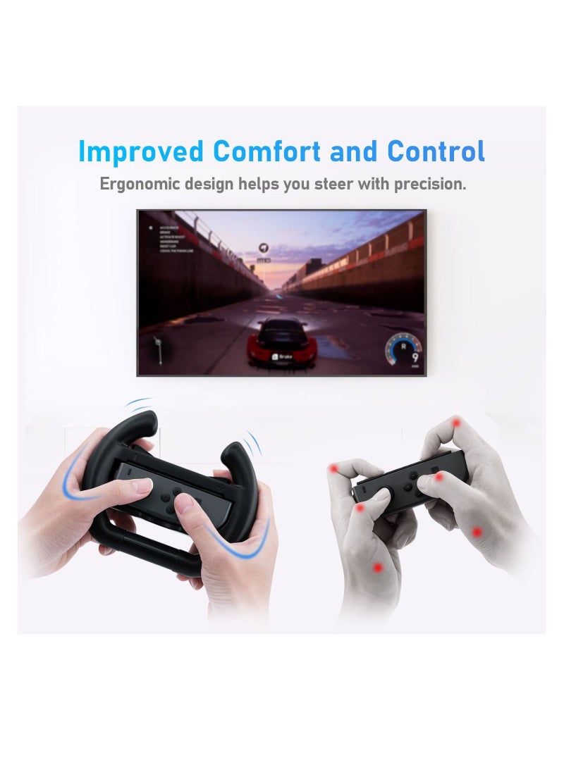 DOBE - Left And Right Controller Direction Manipulate Steering Wheel Grip Handle - Image 1