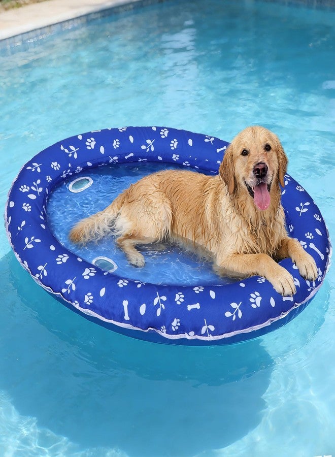 Apipi Upgraded Tear-Resistant Large Dog Pool Float - 30" x 49" Stable Support Inflatable Dogs Floats, Scratch-Proof Oxford Summer Floatie Raft Pool Toy for Dogs up to 96lbs - Image 1