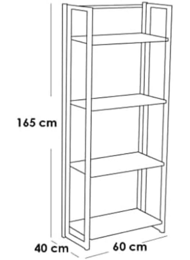 Opex 5-Tier Wall-Mounted Shelf, Minimalist Wooden Kitchen Storage Rack, Heavy Duty Tiered Wall Shelf, Rectangular Smooth Finish, Space-Saving Wall Organizer for Kitchen, Bathroom, Living Room, Home Office - Image 2