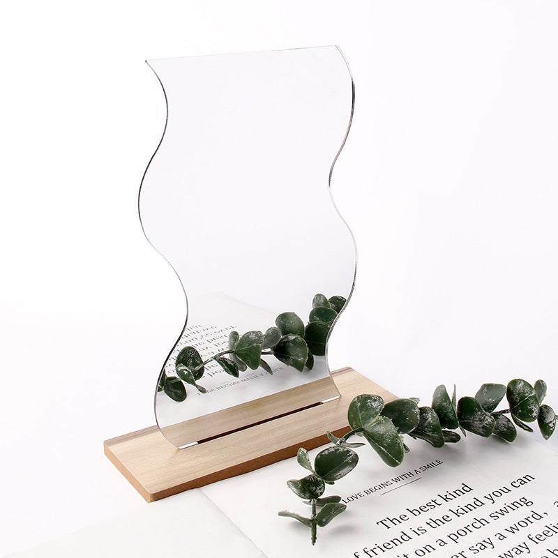 Irregular Makeup Mirror Diy Handmade Mirror Tabletop Mirror Irregular Acrylic Cloud Mirror Factory Store Recommended Products - Image 5
