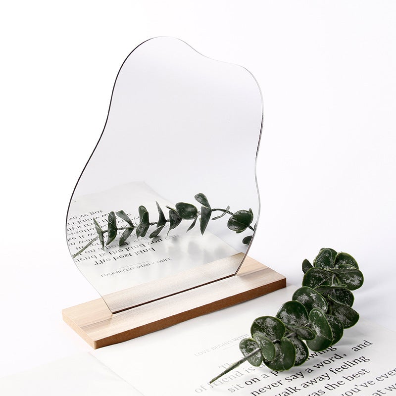 Irregular Makeup Mirror Diy Handmade Mirror Tabletop Mirror Irregular Acrylic Cloud Mirror Factory Store Recommended Products - Image 2