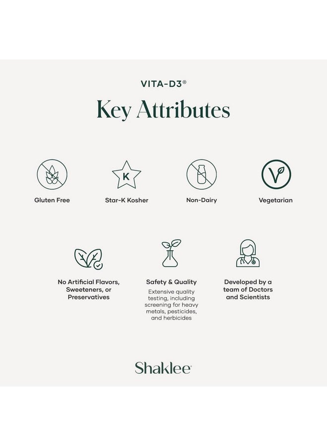 Shaklee - Vita-D3® 2,000 IU - High-Potency Vitamin D3 for Bone, Heart, and Immune Health | Vitamin D, Enhance Calcium Absorption and Overall Wellness | 1 Tablet Daily - 90 Tablets - Image 3