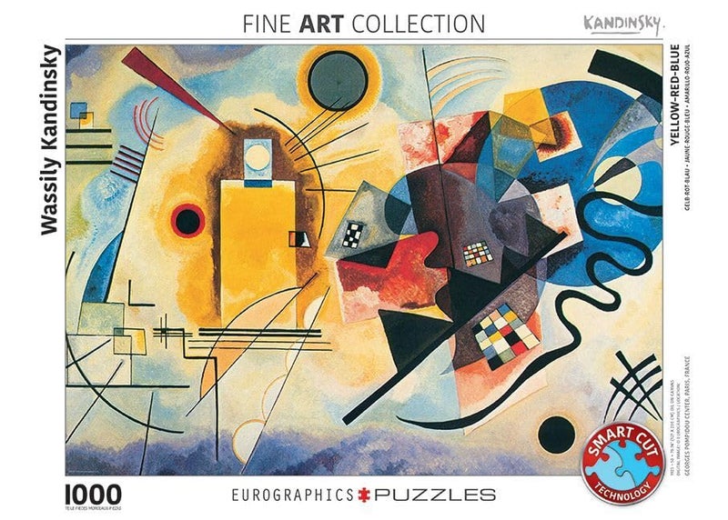 EuroGraphics Gelb Rot Blau by Kandinsky 1000 Piece Puzzle - Image 3