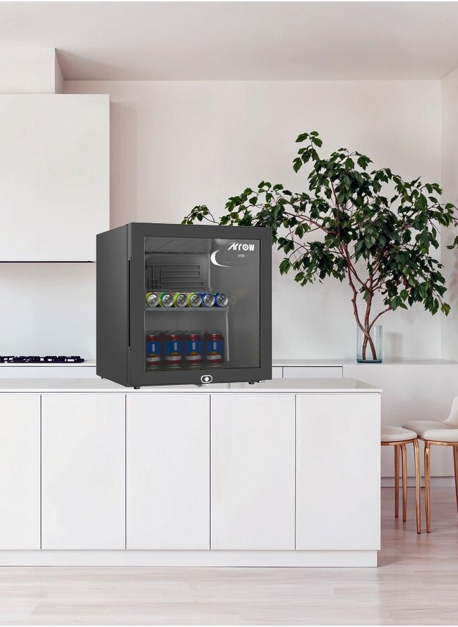 Arrow - 50 Liters Display Cooling Cabinet Refrigerator, 1.7 Cu.f-RO-60SCH - Image 1