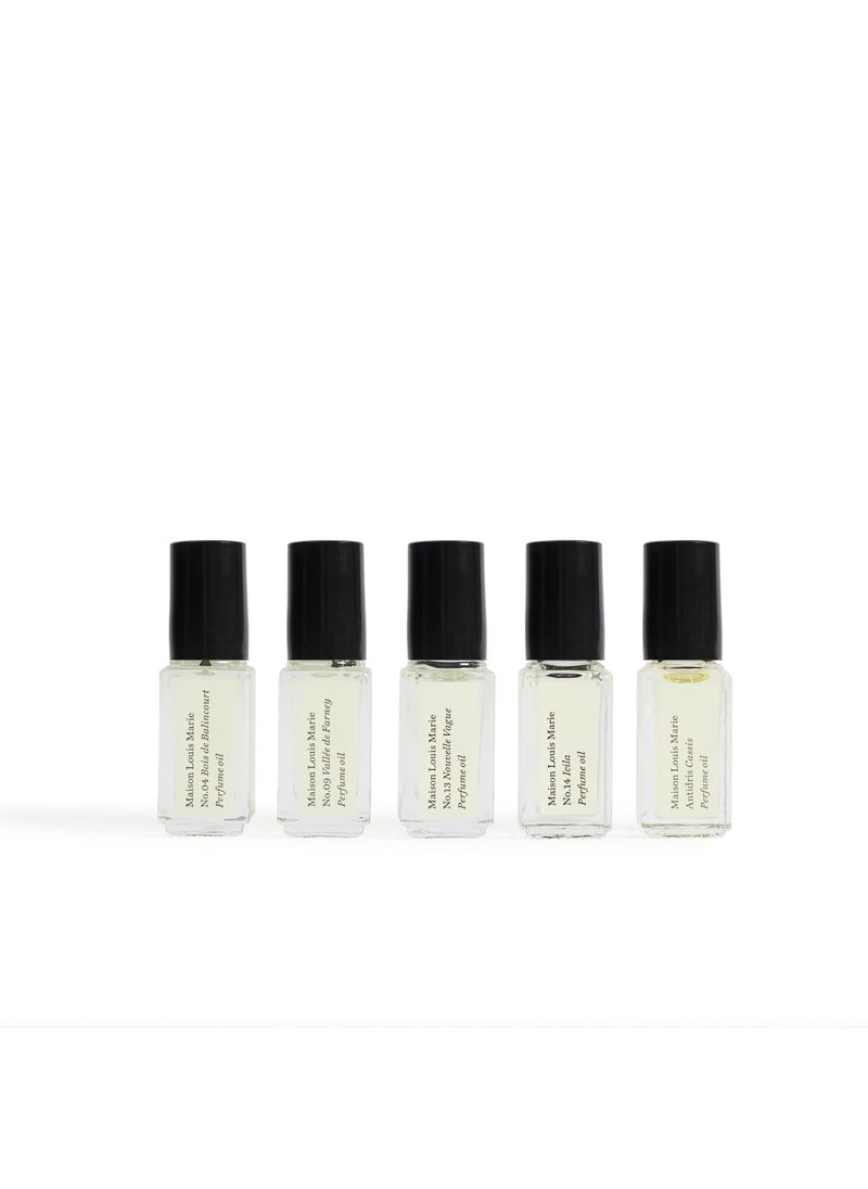 Maison Louis Marie - Maison Louis Marie  Natural RollOn Perfume Oil 5Piece Discovery Set  Luxury Clean Beauty  NonToxic Fragrance - Image 1