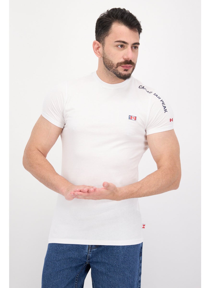 Men Round Neck Short Sleeve Brand Logo T-Shirt, White - pzsku/ZD4E27B3AEDBA456D72D8Z/45/_/1737642975/b572bbe8-24ce-4c21-916b-734b3fd8dbdf