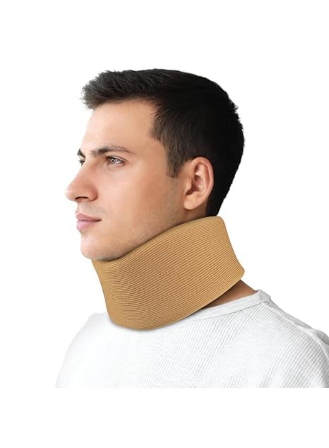 Universal Soft Neck Brace - Premium Cervical Foam Support for Sleeping - Keeps Vertebrae Firm to Relieve Spine Pressure - Breathable & Comfortable - 1 Piece - Size: Large (L) - Image 1
