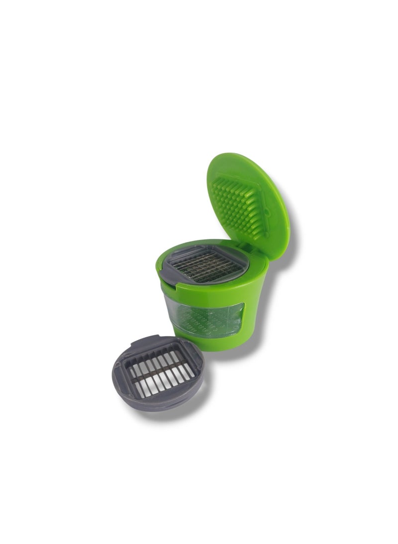 Garlic Cutter and Press - With 2 Blades  - Image 1